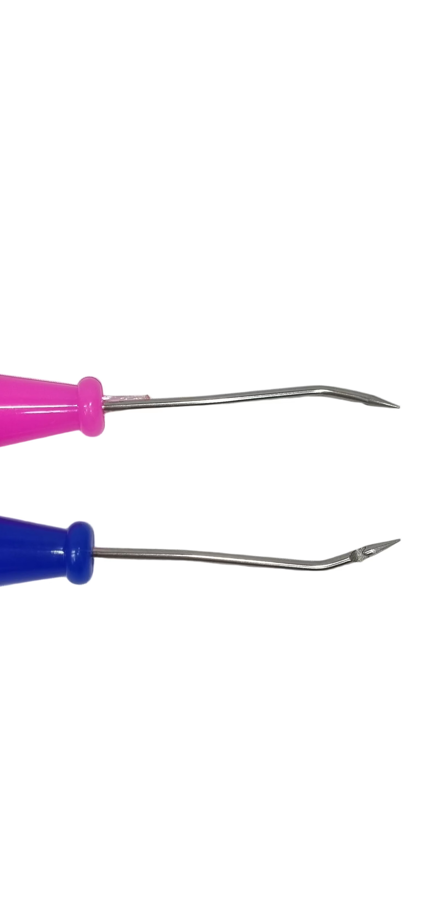 Aguja Zapatera Plástica Curva/Recta (Colores)