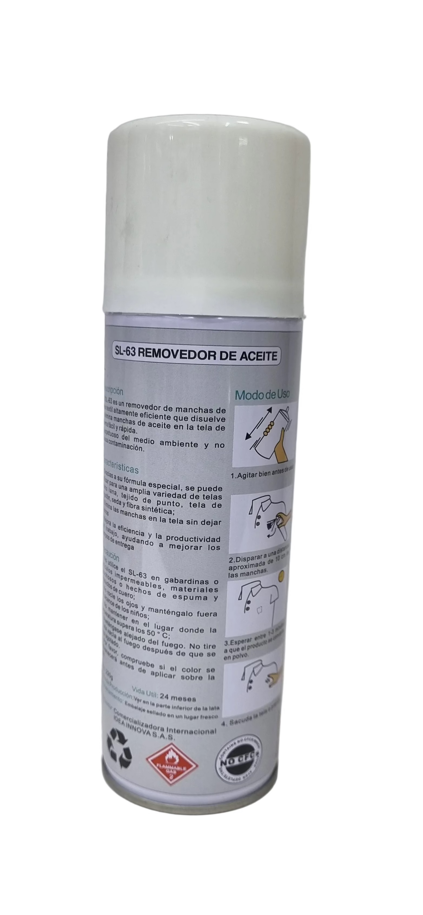 Spray Removedor de Aceite Textil SL-63