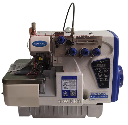Máquina Fileteadora Sewking 747BK 4 Hilos Motor Servo Remate BK