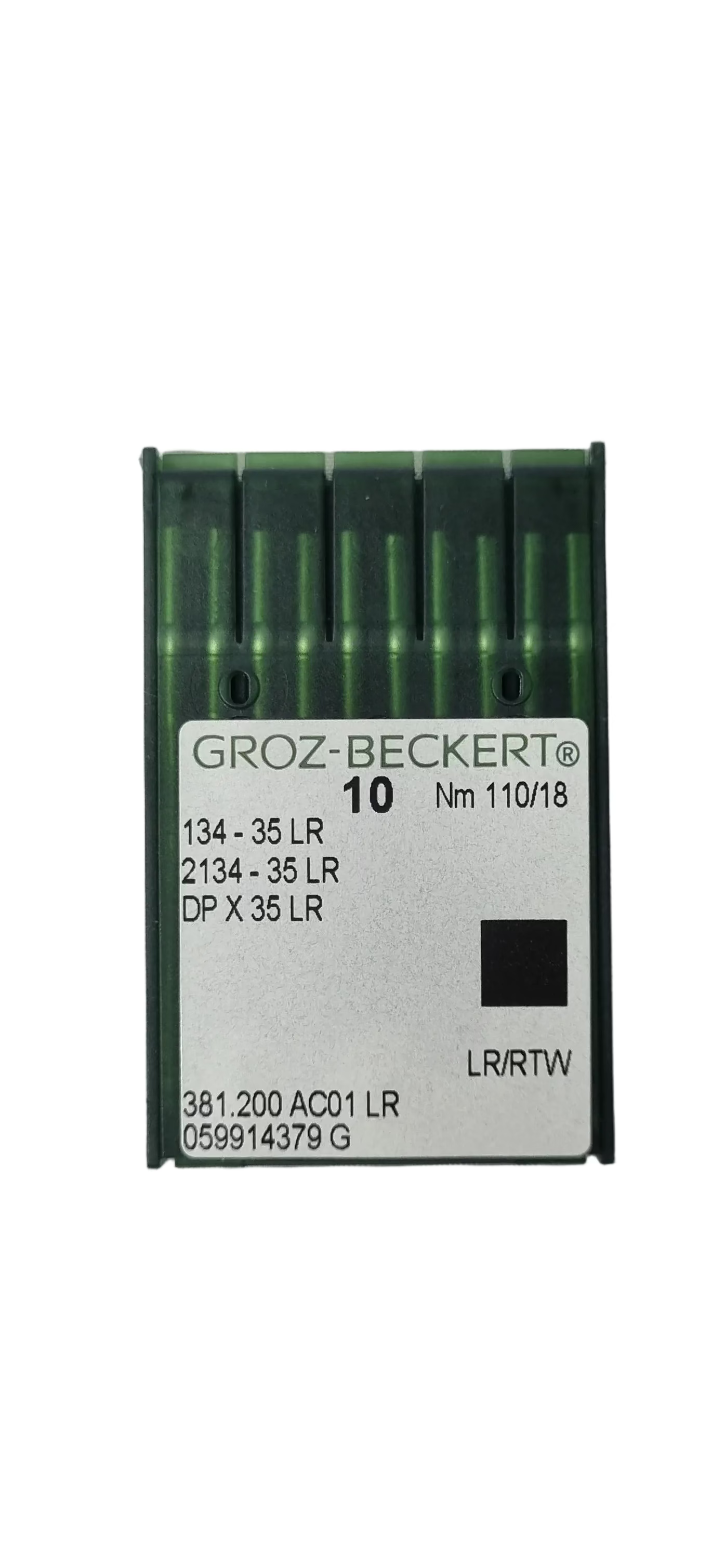 Agujas Cubo Grueso Larga 2 Filos Groz-Beckert #110 (134-35 LR)