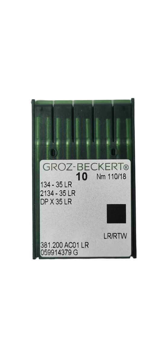 Agujas Cubo Grueso Larga 2 Filos Groz-Beckert #110 (134-35 LR)