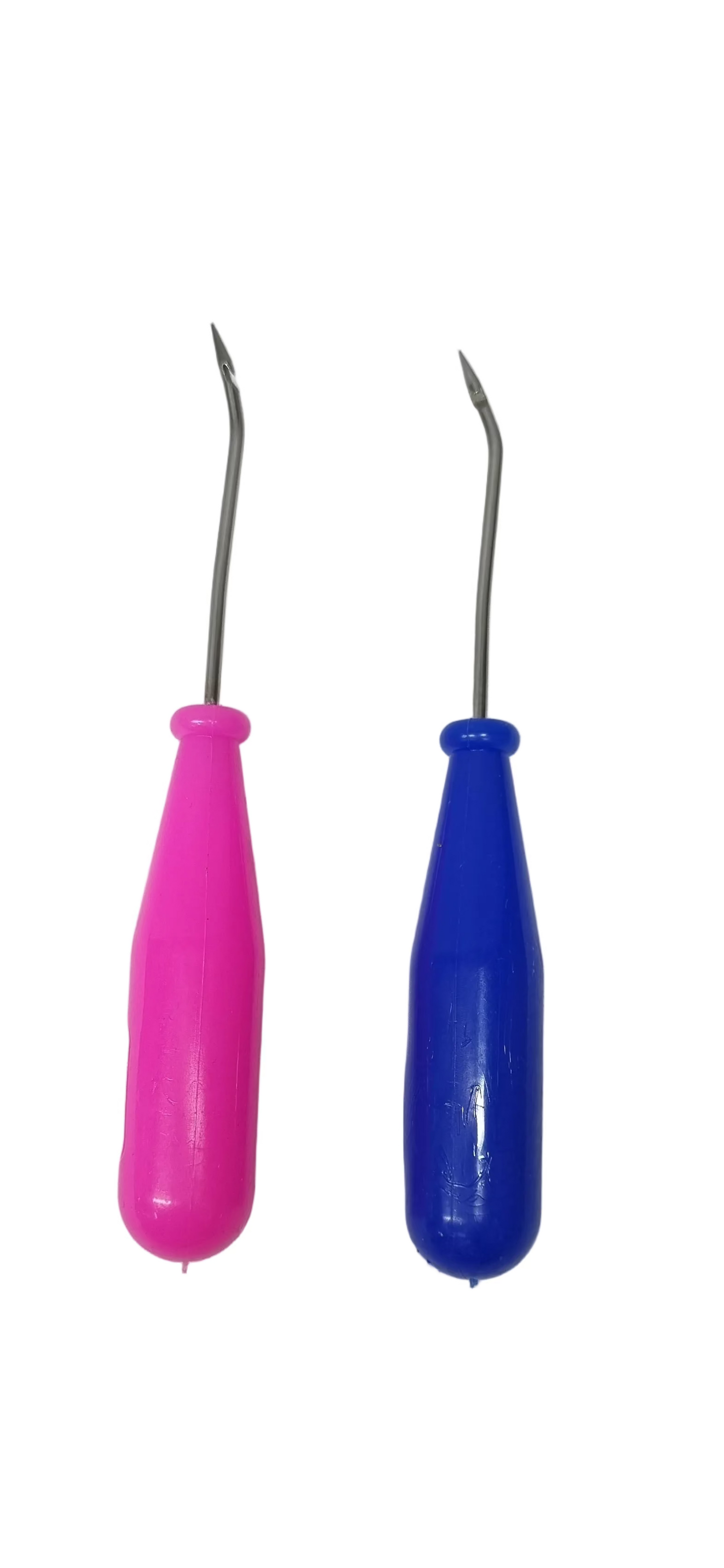 Aguja Zapatera Plástica Curva/Recta (Colores)