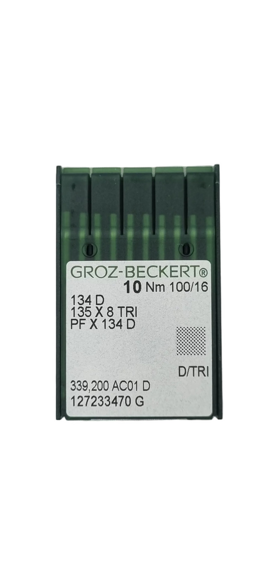 Agujas Cubo Grueso 3 Filos Groz-Beckert #100/16 (134D)