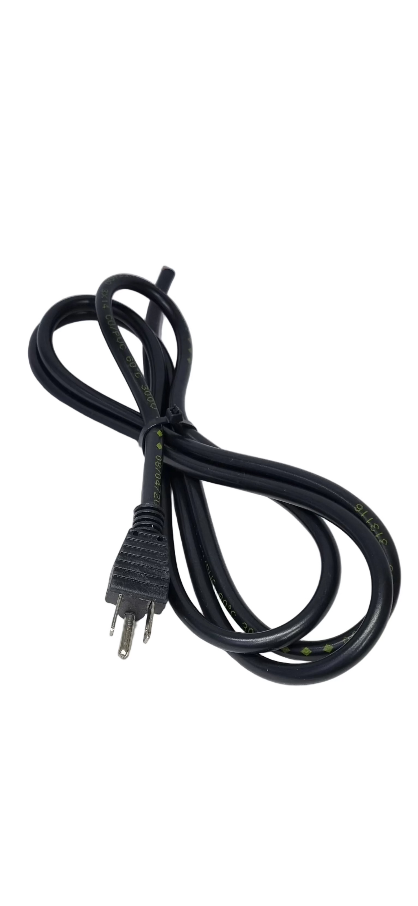 Cable de Poder Multiuso Negro Estándar Funcióna (Planchas,Maquinas,Cortadora Vertical) 1,50 Mt