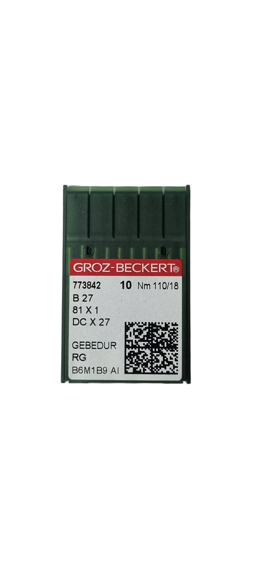 Agujas Fileteadora Titanio Groz-Beckert #110 (B27)
