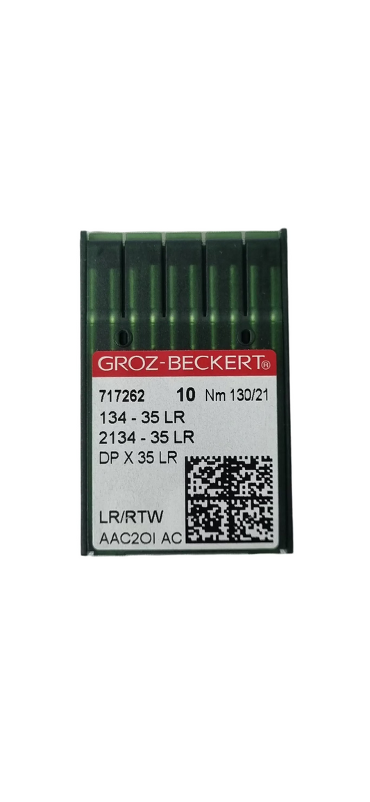 Agujas Cubo Grueso Larga 2 Filos Groz-Beckert #130 (134-35 LR)