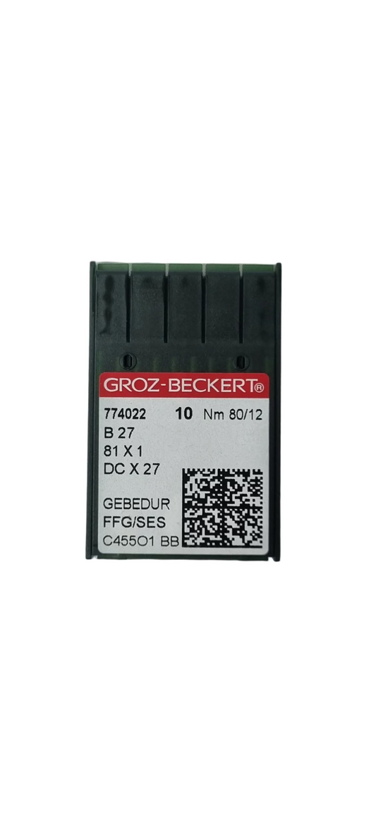 Agujas Fileteadora Titanio Groz-Beckert #80 (B27)