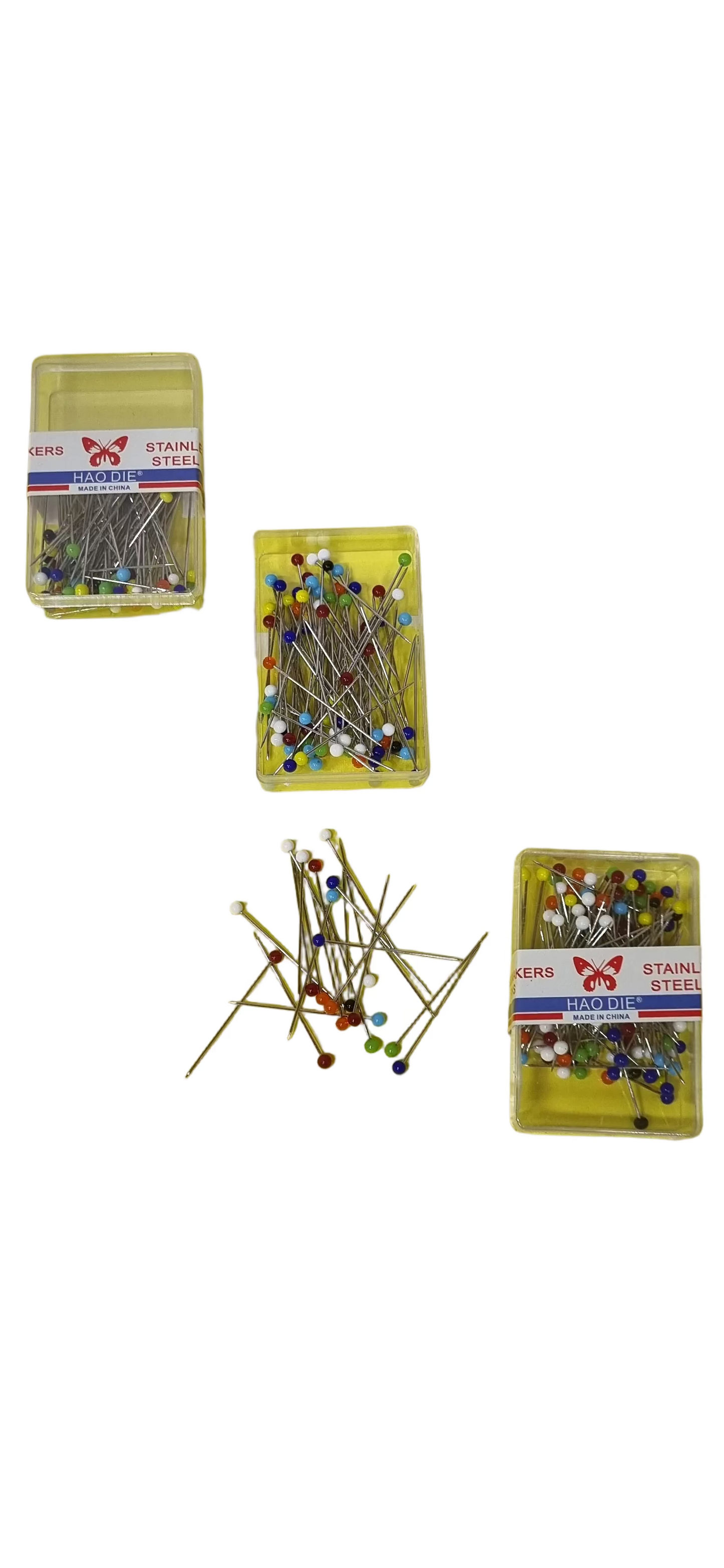 Alfileres de Punta Cristal (Caja x 100)