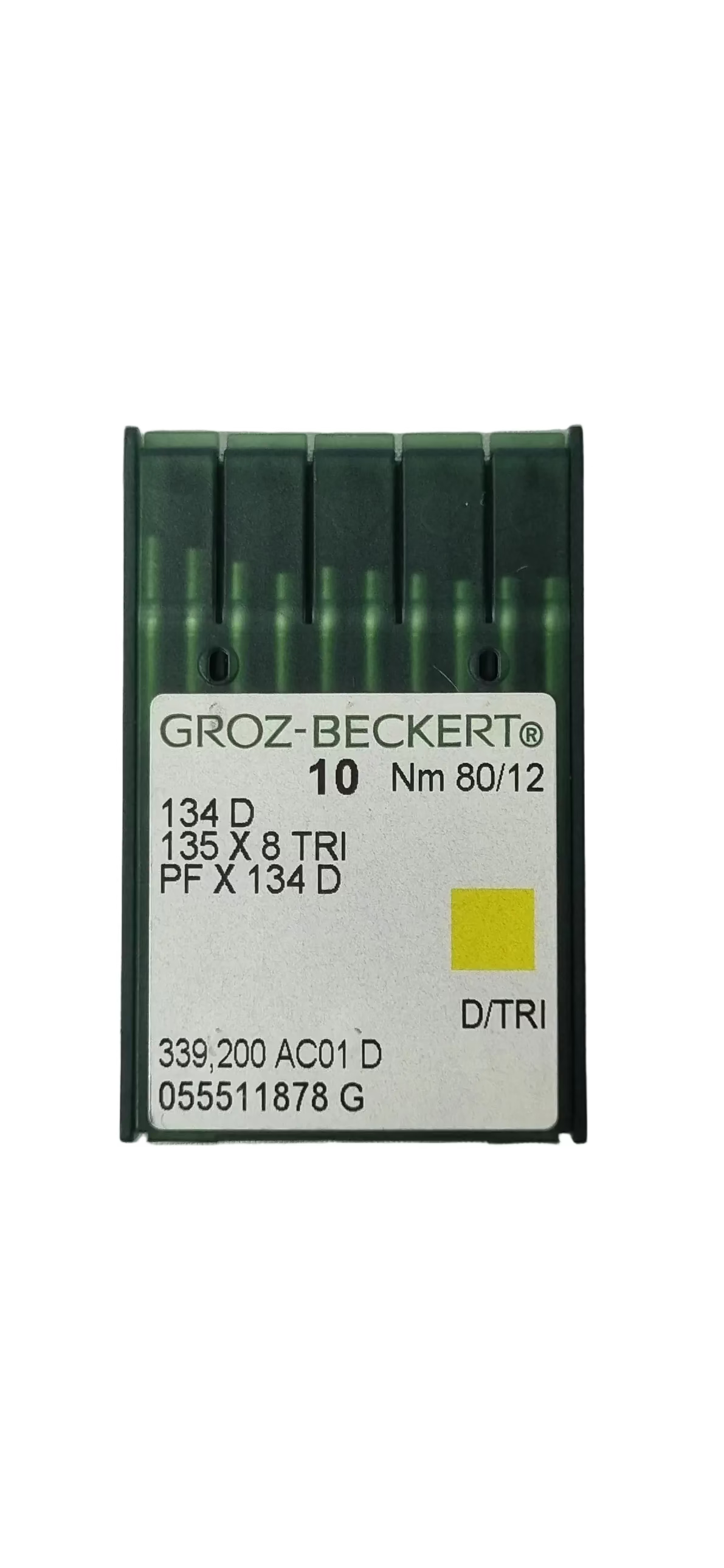 Agujas Cubo Grueso 3 Filos Groz-Beckert #80/12 (134D)