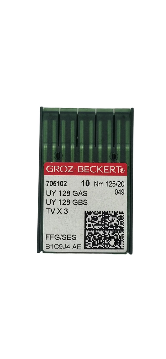 Agujas Cerradora Corta Groz-Beckert #125 (149x3 / UY128)