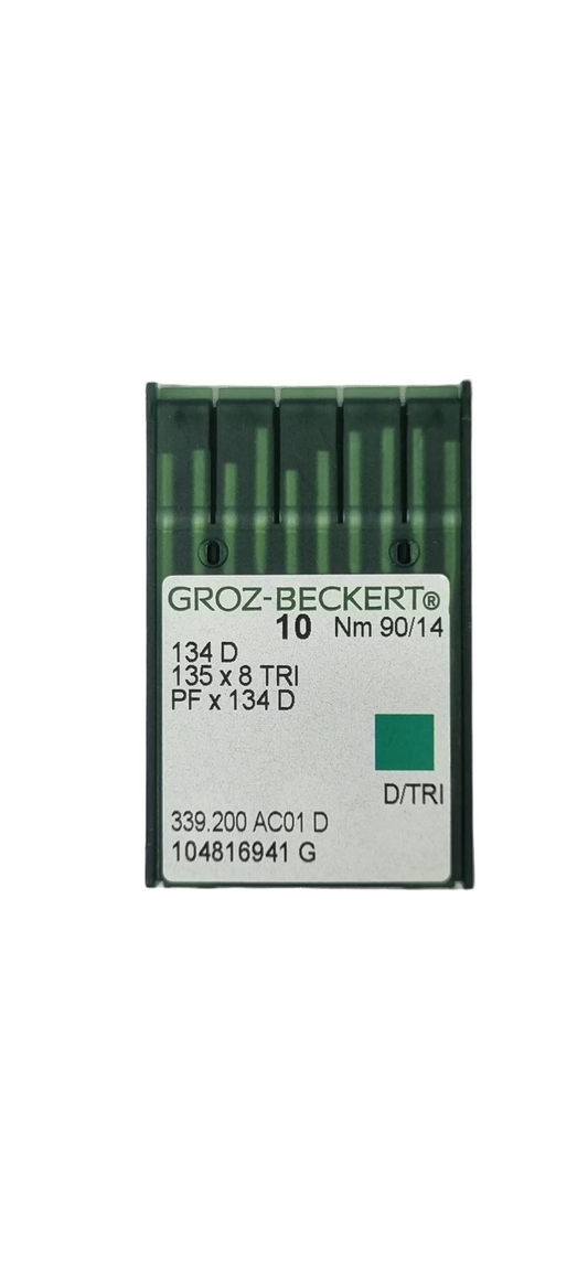 Agujas Cubo Grueso 3 Filos Groz-Beckert #90/14 (134D)