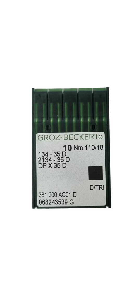 Agujas Cubo Grueso 3 Filos Larga Groz-Beckert #110 (134-35D)