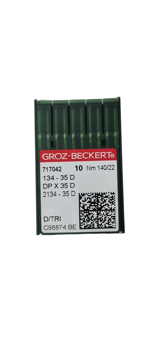 Agujas Cubo Grueso 3 Filos Larga Groz-Beckert #140 (134-35D)