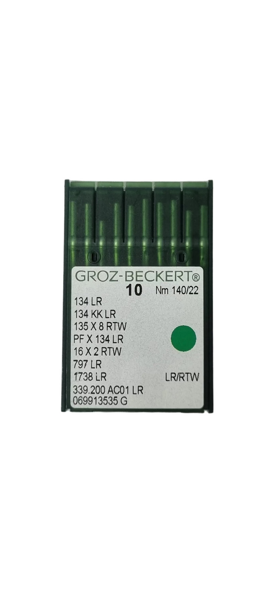 Agujas Cubo Grueso Corta 2 Filos Groz-Beckert #140 (134 LR)