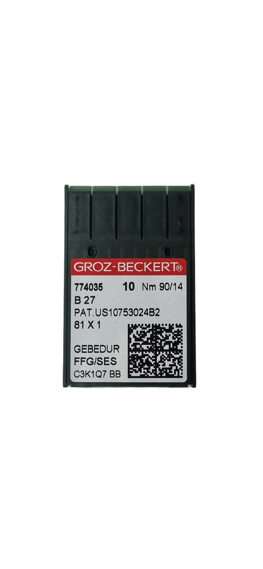 Agujas Fileteadora Titanio Groz-Beckert #90 (B27)