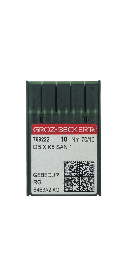 Agujas Bordadora Titanio Groz-Beckert #70/10 (DBxK5)