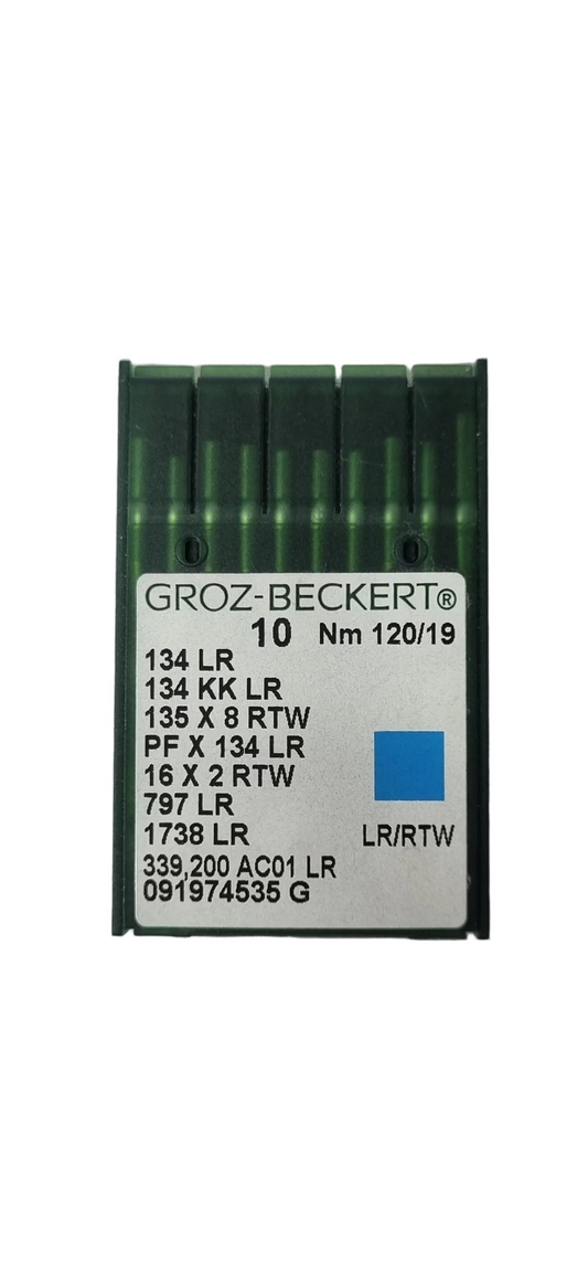Agujas Cubo Grueso Corta 2 Filos Groz-Beckert #120 (134 LR)