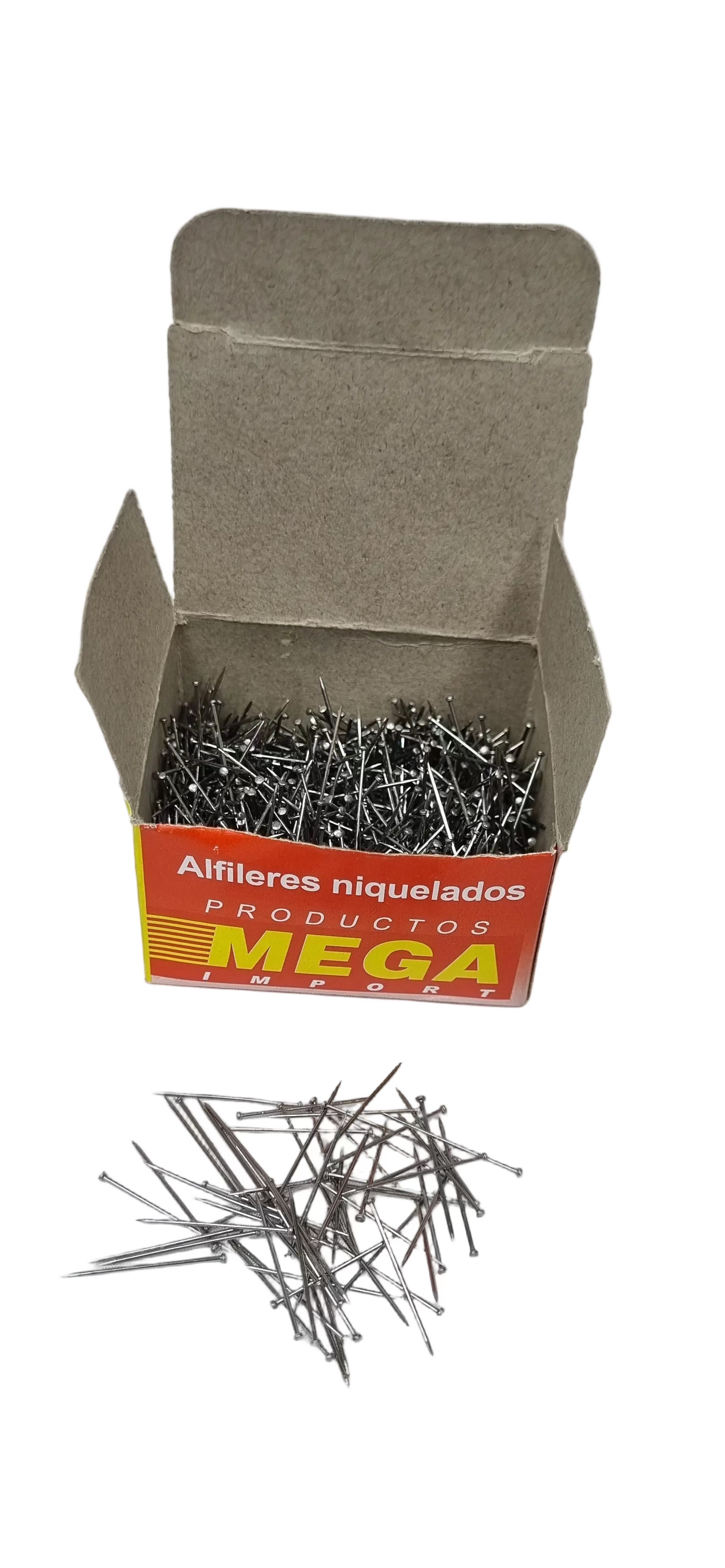 Alfileres Niquelados Cortos 2.0cm (50 gramos)