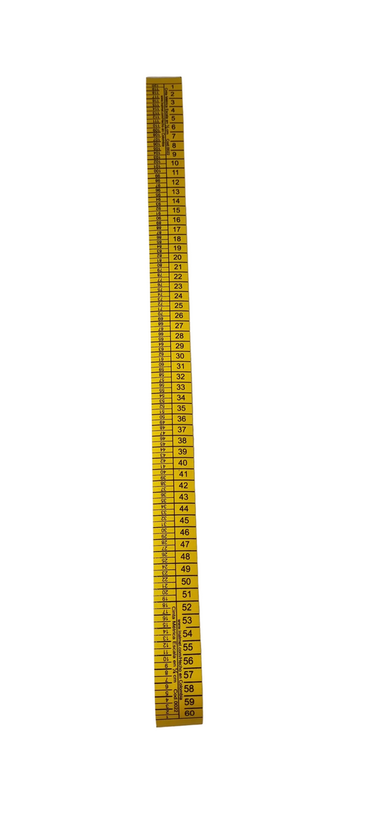 Metro Escala Amarillo 1/2-1/4 0022 Corto (30cm)