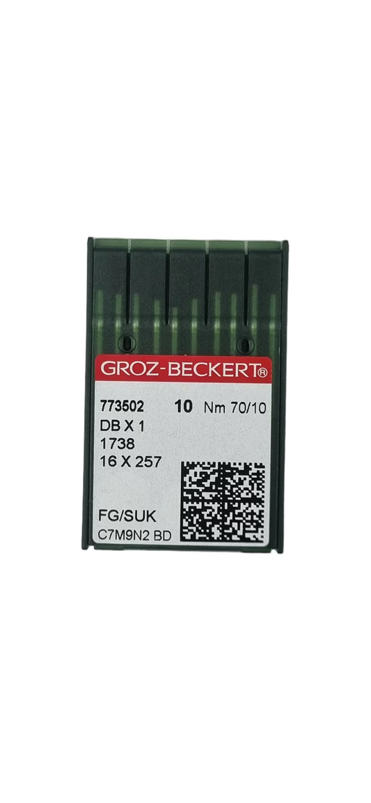 Agujas Industriales Groz-Beckert Cubo Delgado #70/10