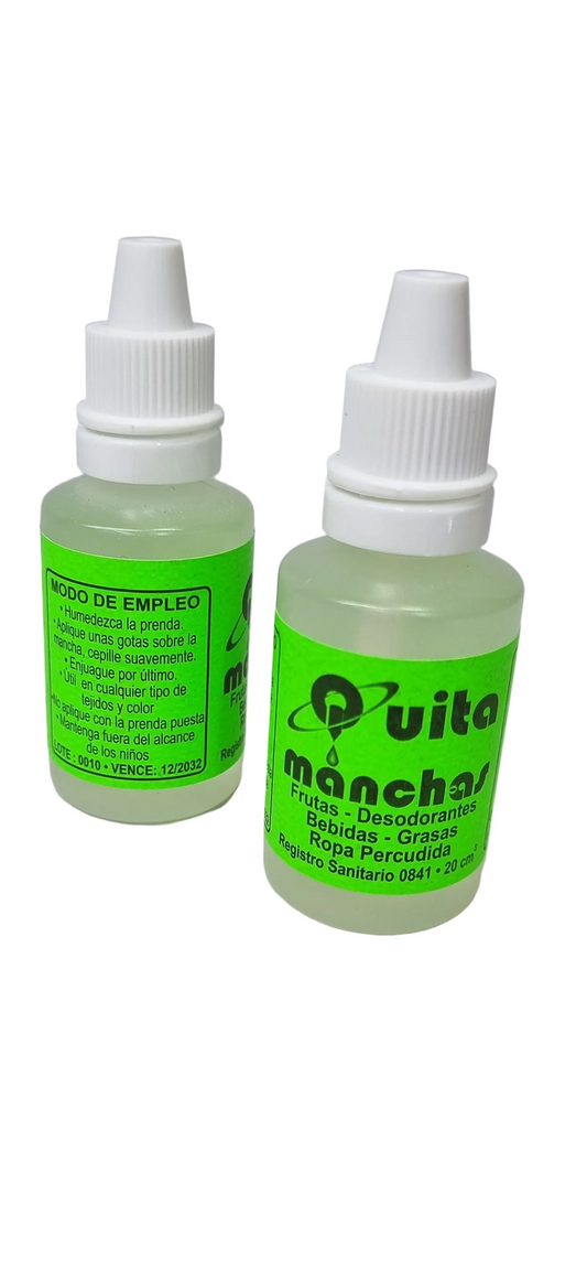 Líquido Quita Manchas Verde 20cm Unidad