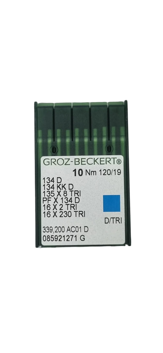 Agujas Cubo Grueso 3 Filos Groz-Beckert #120/19 (134D)