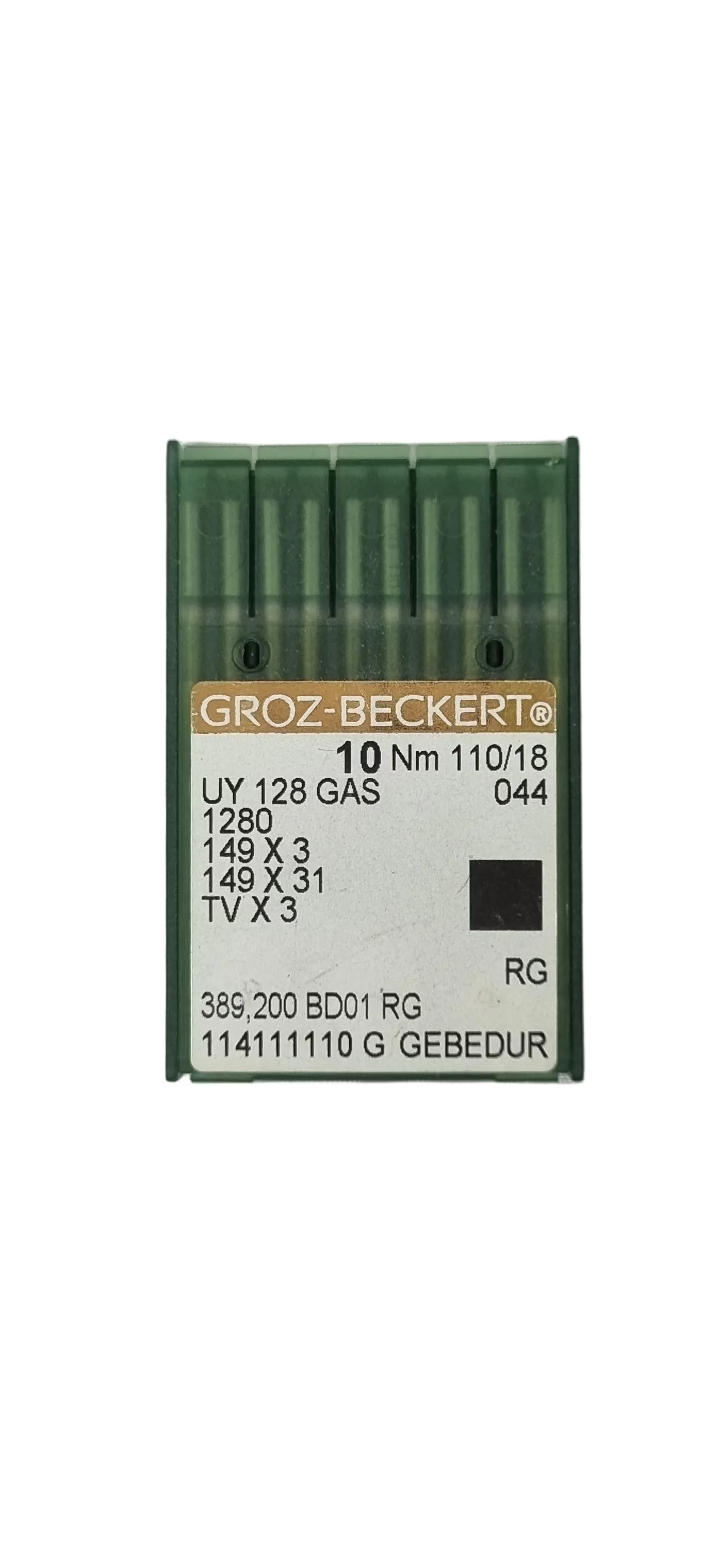 Agujas Cerradora Corta Titanio Groz-Beckert #110 (149x3 / UY128)