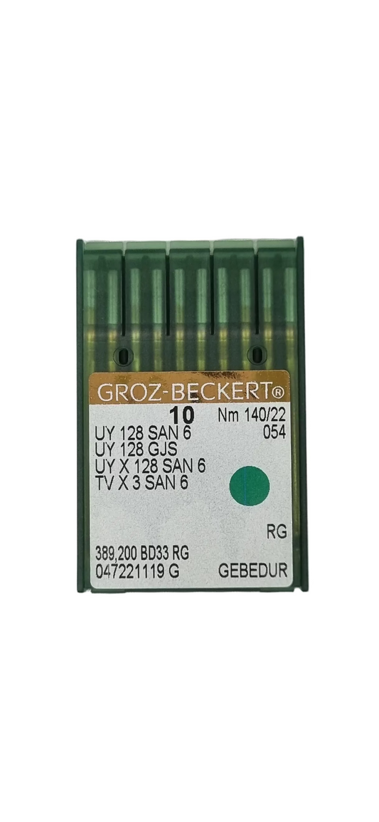 Agujas Cerradora Corta Titanio Groz-Beckert #140 (149x3 / UY128)