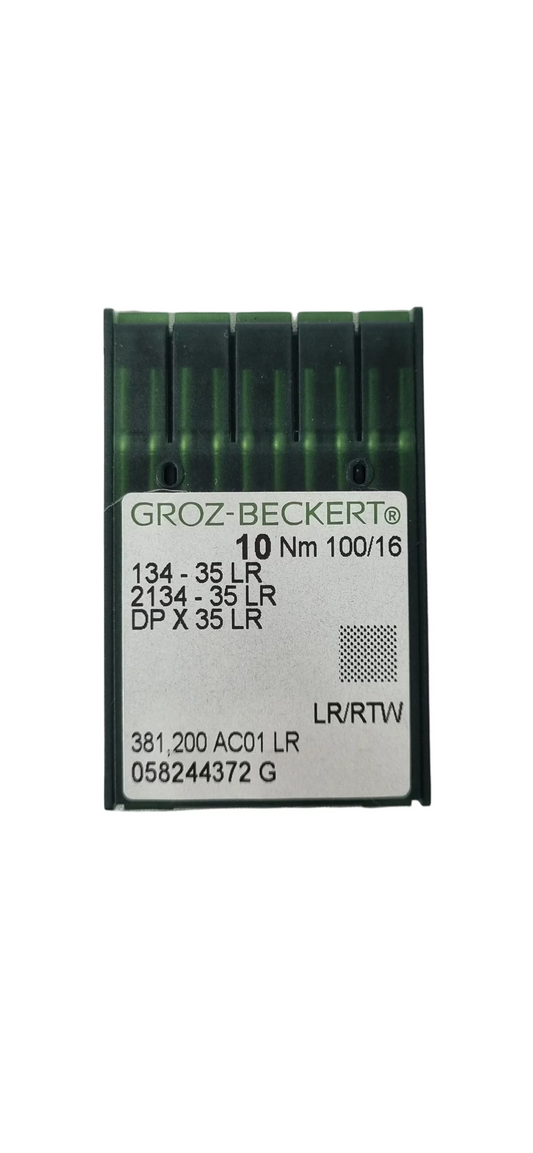 Agujas Cubo Grueso Larga 2 Filos Groz-Beckert #100 (134-35 LR)