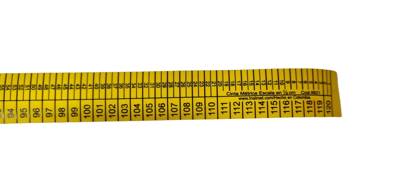 Metro Escala Amarillo 1/2-1/4 0021 Largo (120cm)