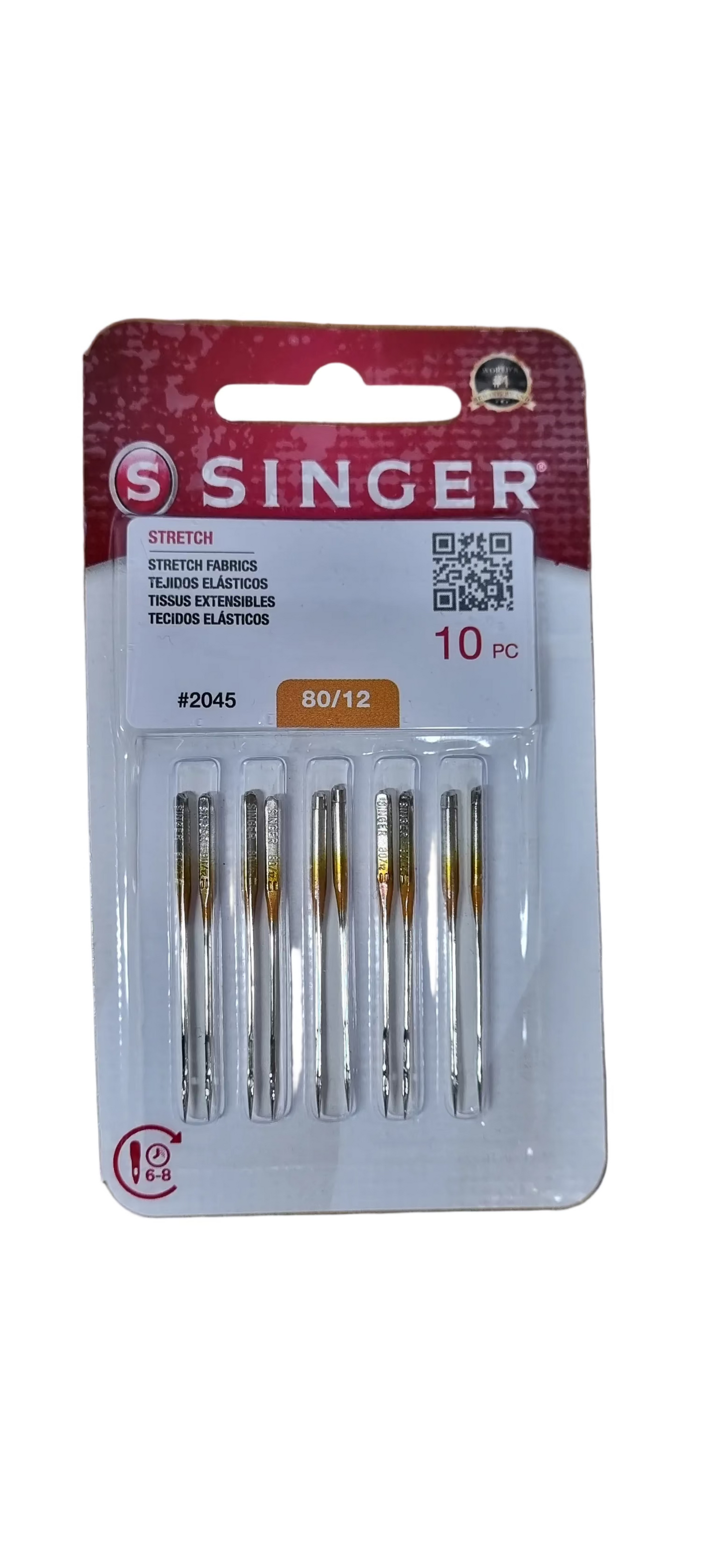 Agujas Familiares Singer Originales #80 (2045)