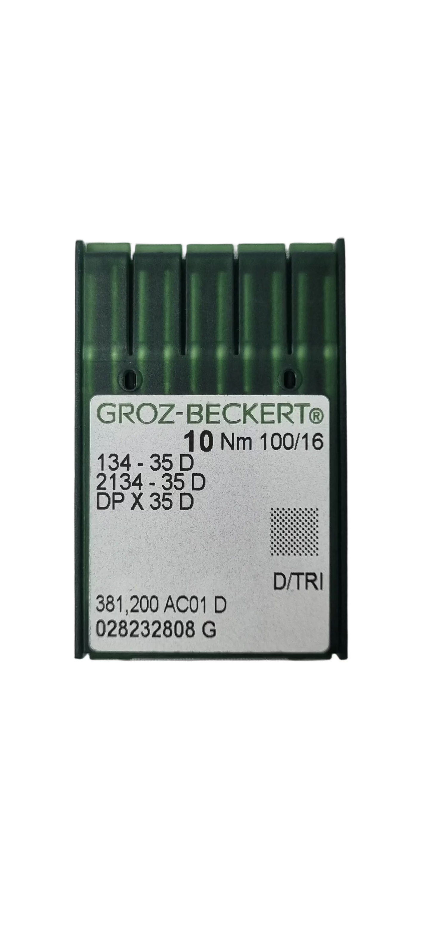 Agujas Cubo Grueso 3 Filos Larga Groz-Beckert #100 (134-35D)