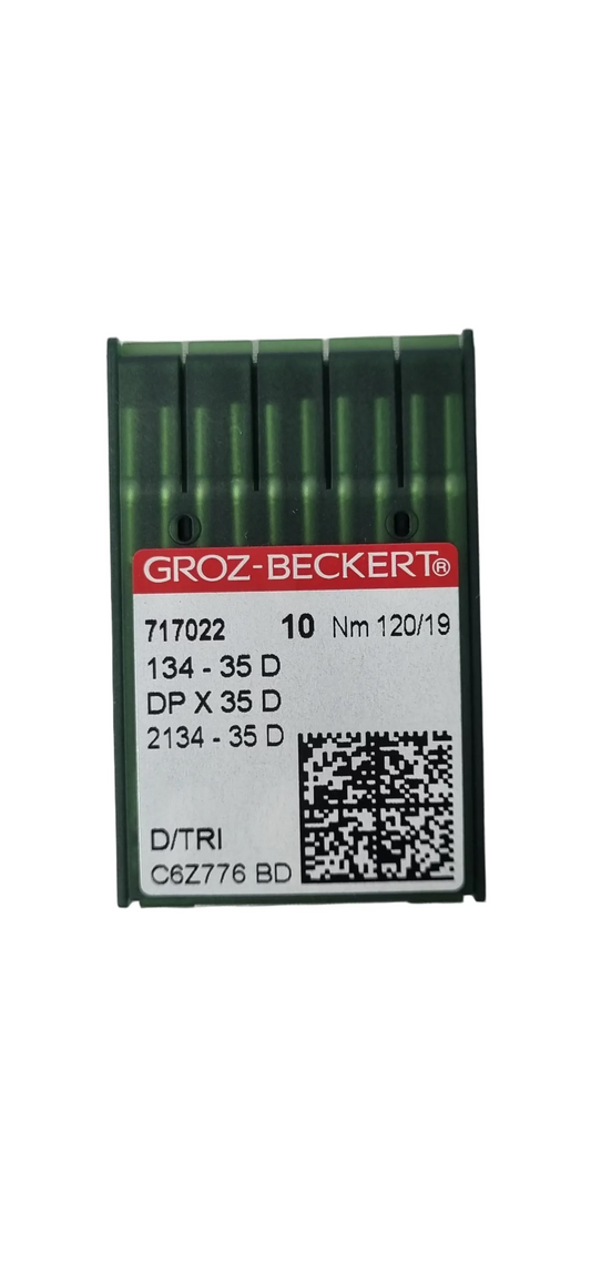 Agujas Cubo Grueso 3 Filos Larga Groz-Beckert #120 (134-35D)
